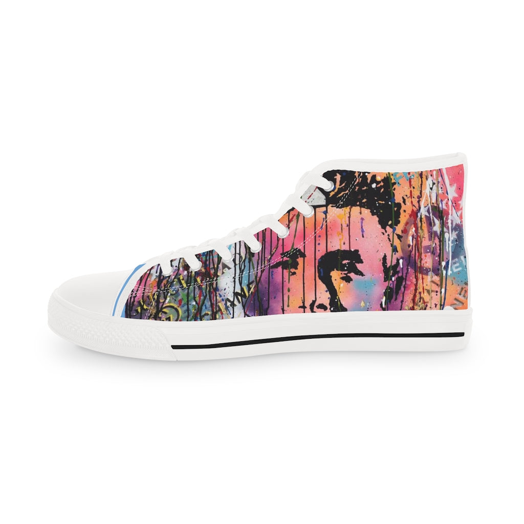 "Rebel With A Cause" Men's High Top Sneakers