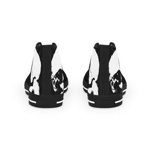 "Label Whore Inspired By Karl Lagerfeld" Men's High Top Sneakers
