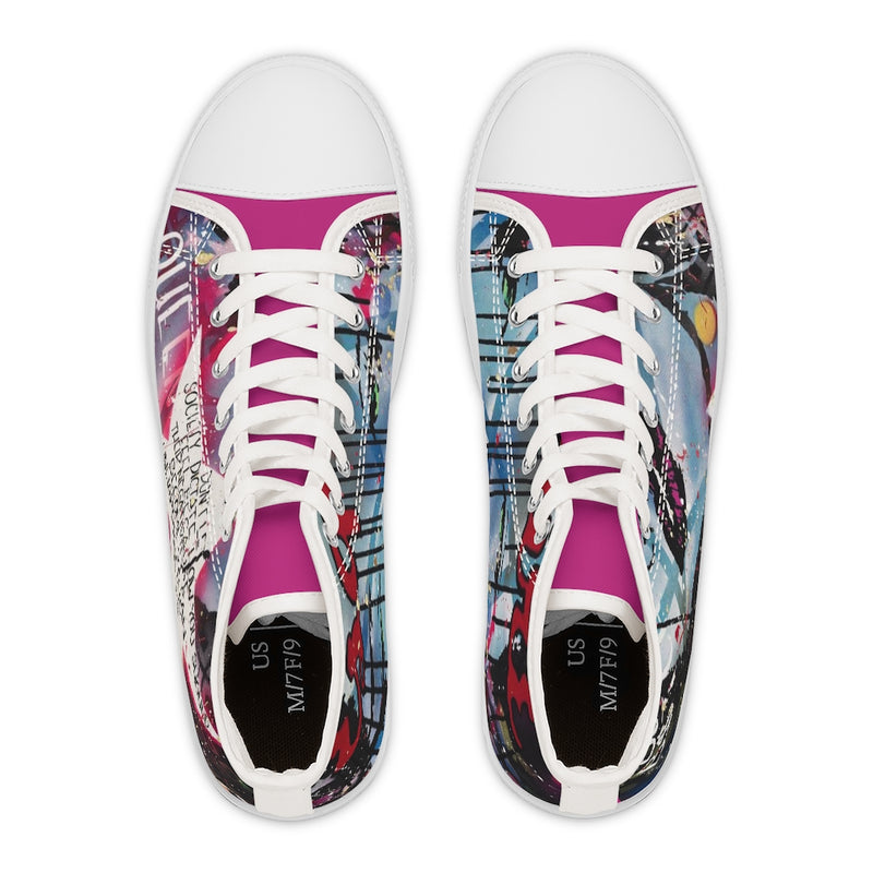 "Be The Boss" Women's High Top Sneakers