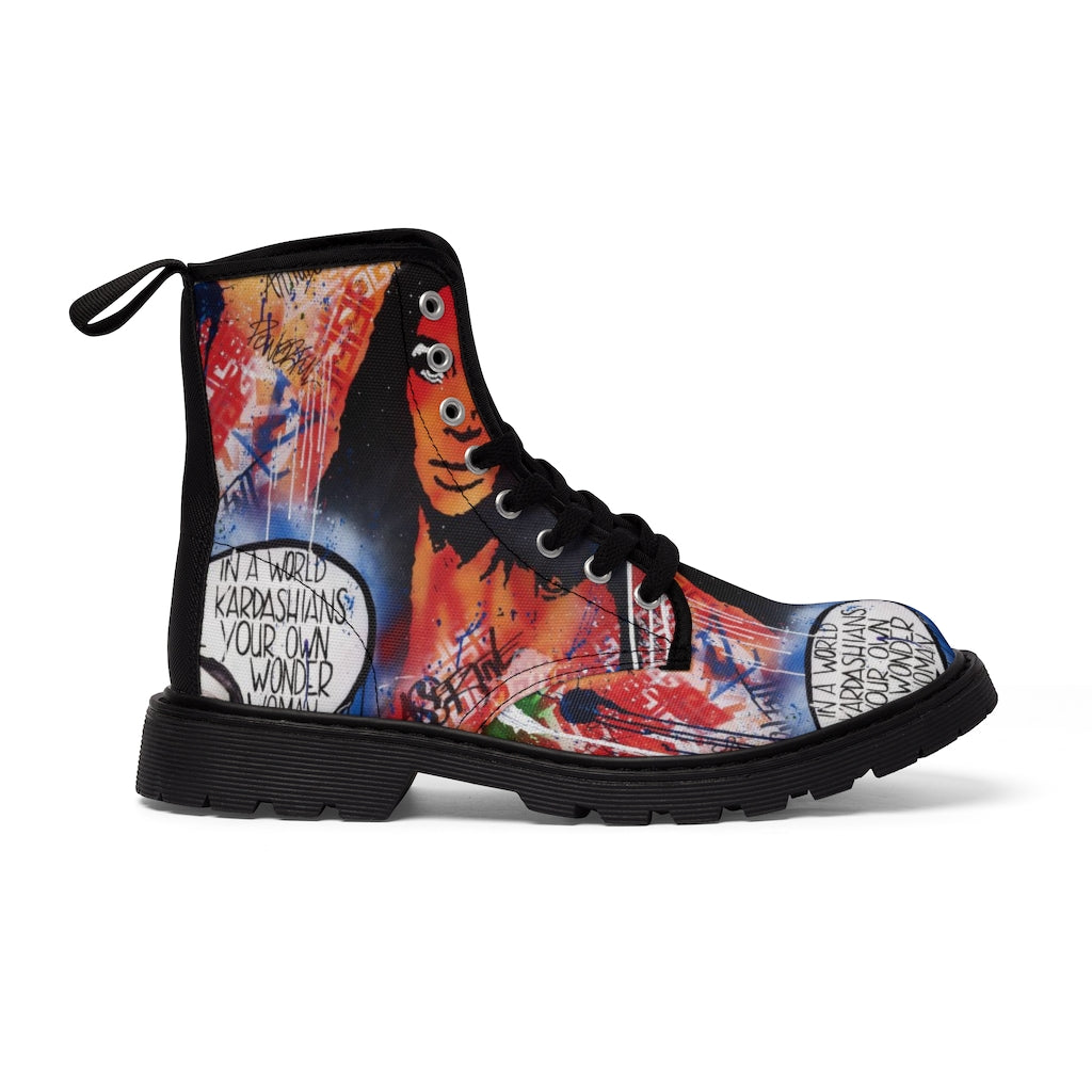 "Dare To Be Different" Men's Canvas Boots