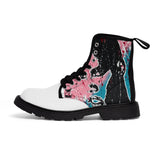 "Unbothered-Grace Jones" Women's Canvas Boots