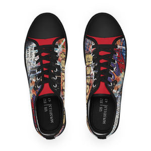 "Basquiat/Warhol Tribute" Men's Low Top Sneakers