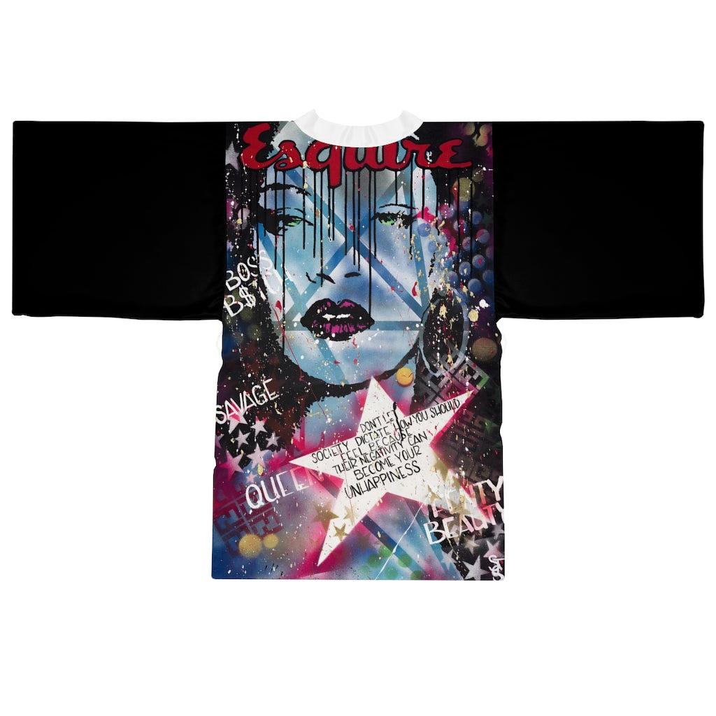 "Be The Boss" Long Sleeve Kimono Robe