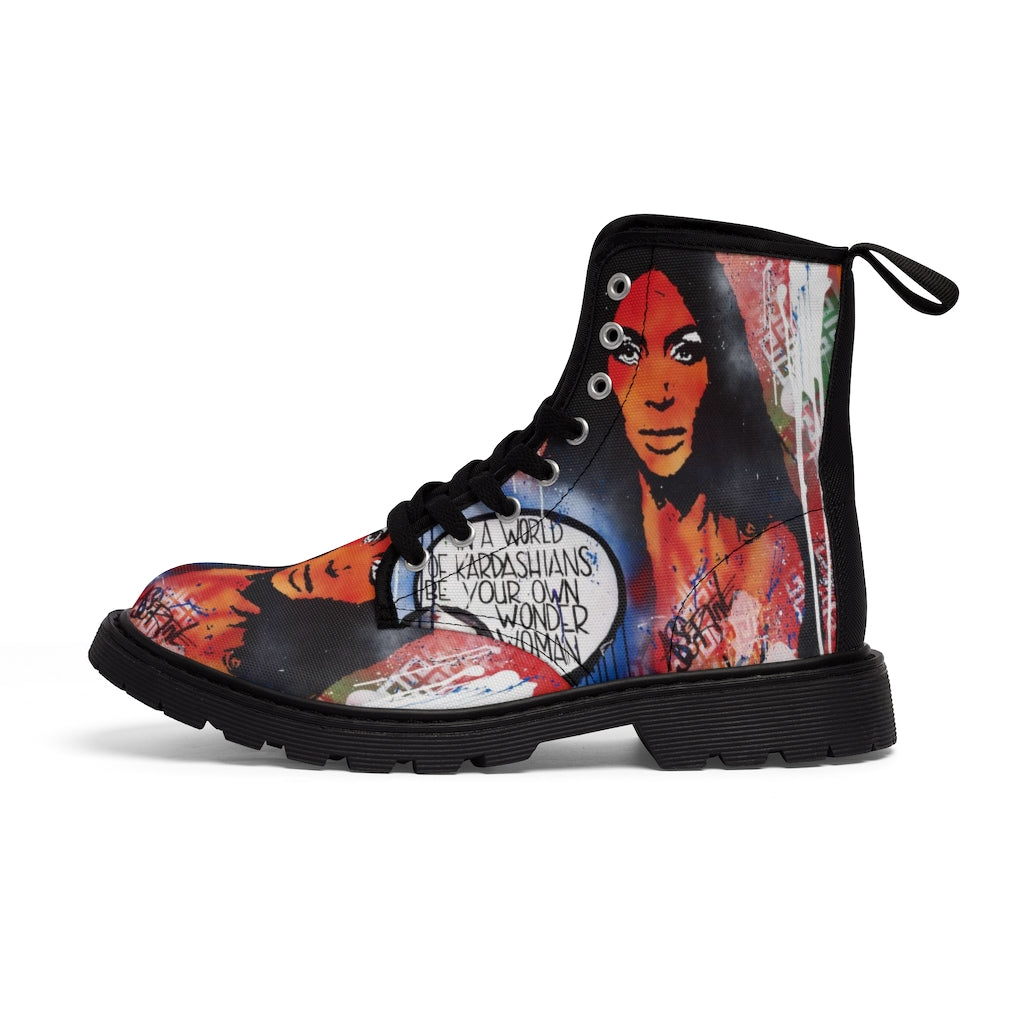 "Dare To Be Different" Men's Canvas Boots