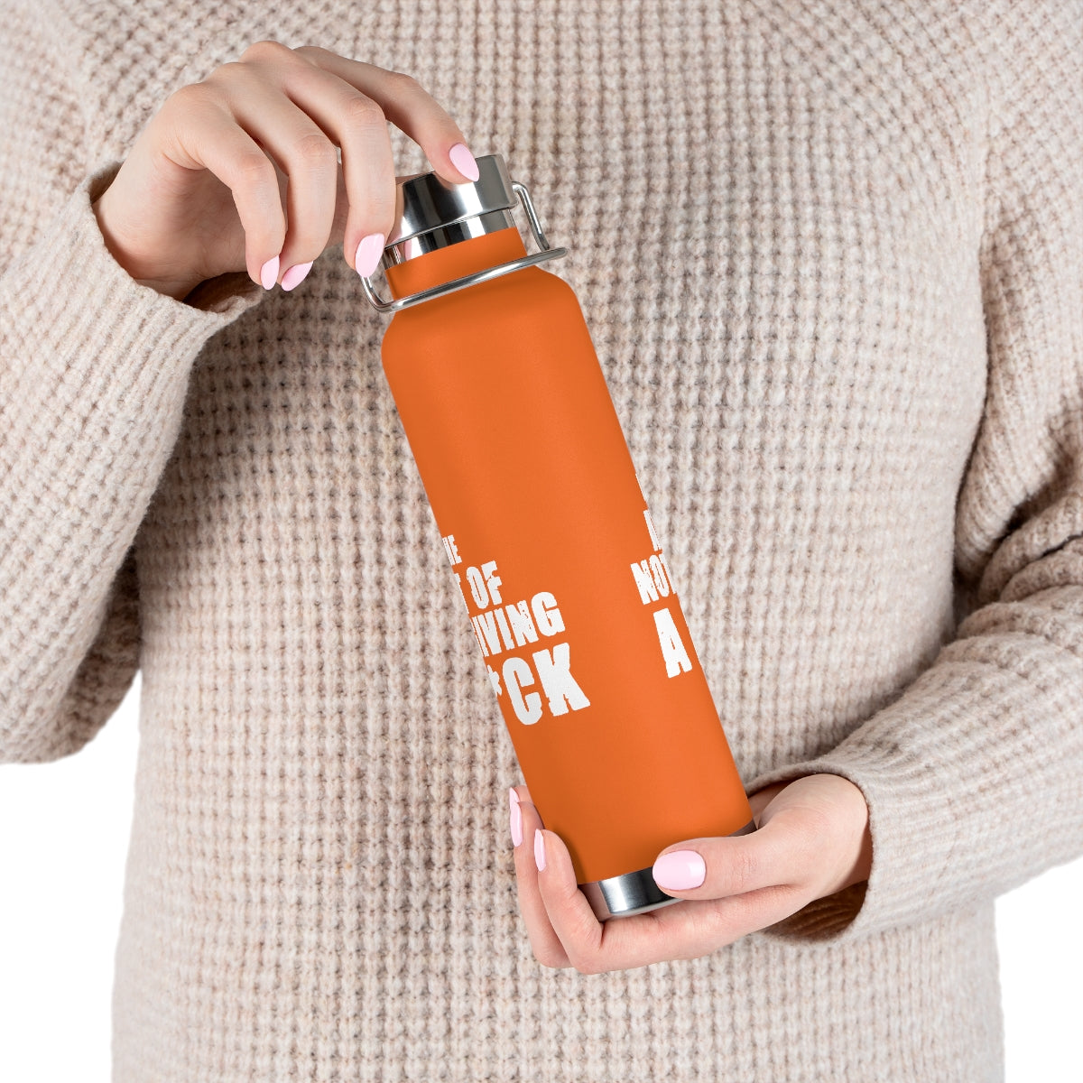 "The Art Of Not Giving A F*CK" Copper Vacuum Insulated Bottle, 22oz