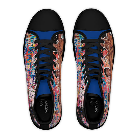 "No Hate Just Love" Women's High Top Sneakers