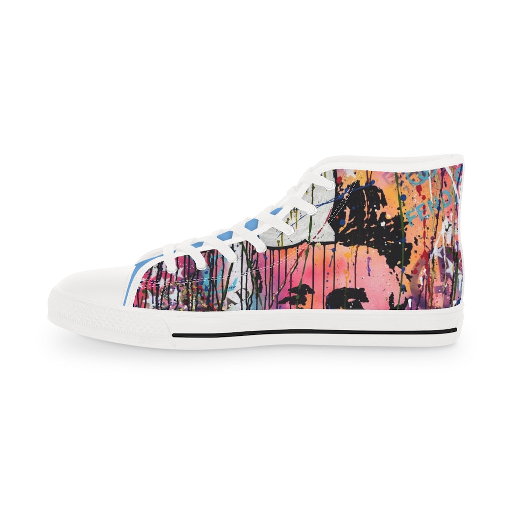 "Rebel With A Cause" Men's High Top Sneakers