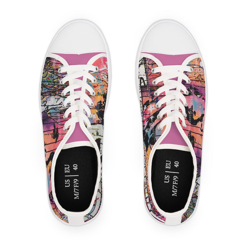 "Rebel With A Cause" Women's Low Top Sneakers