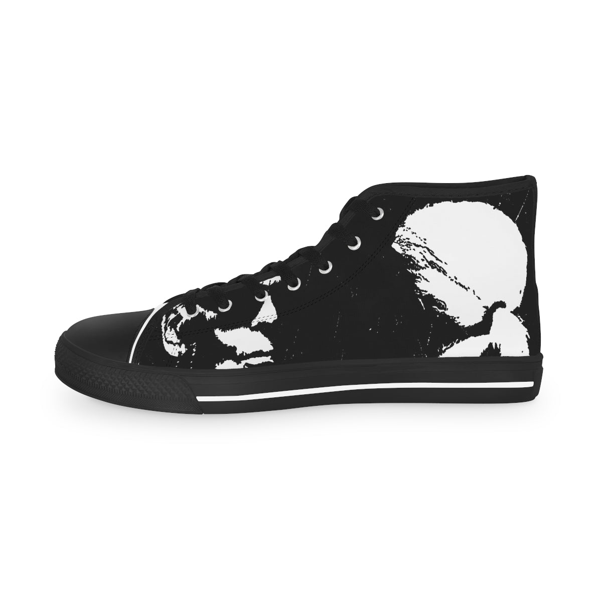 "Label Whore Inspired By Karl Lagerfeld" Men's High Top Sneakers