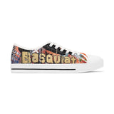 'Basquiat/Warhol Tribute" Women's Low Top Sneakers