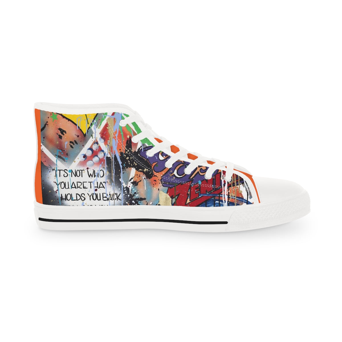 "Basquiat/Warhol Tribute" Men's High Top Sneakers
