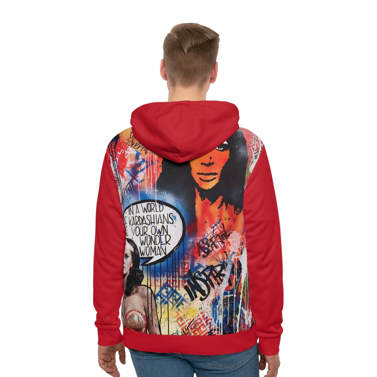 "Dare To Be Different" Men's All-Over-Print Hoodie