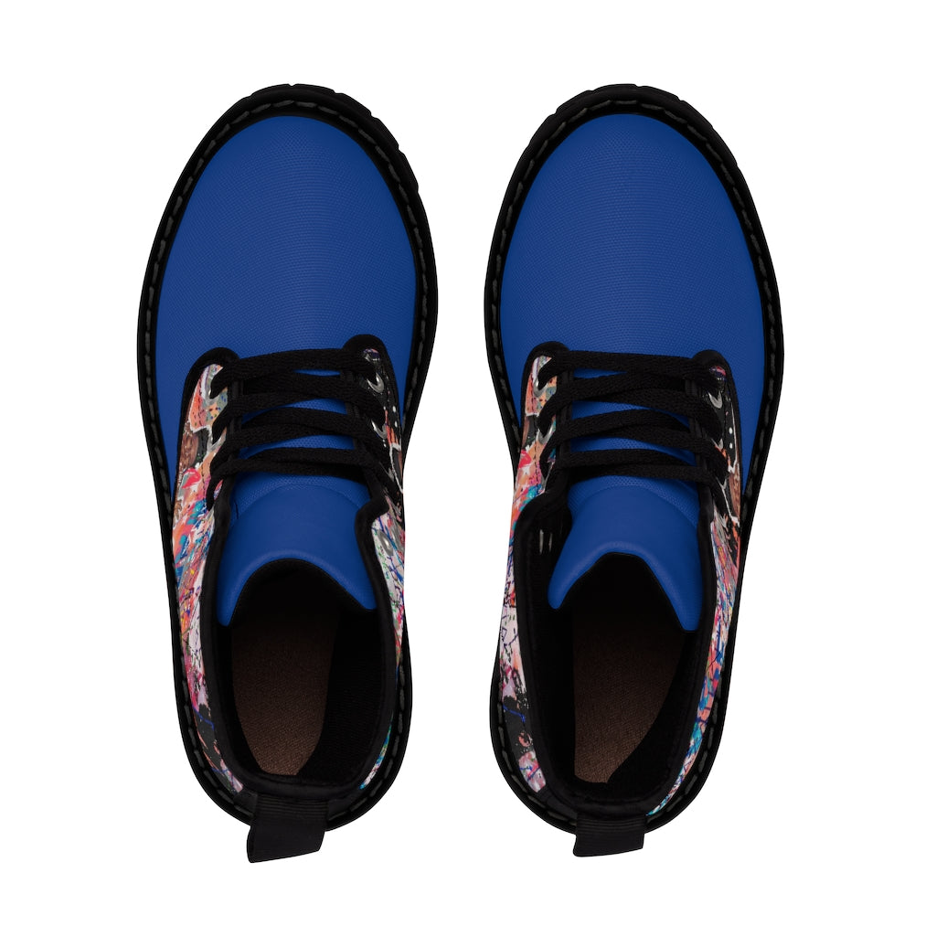 "No Hate Just Love" Men's Canvas Boots