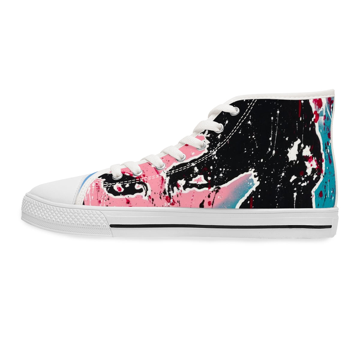 "Unbothered Inspired By Grace Jones"  Women's High Top Sneakers