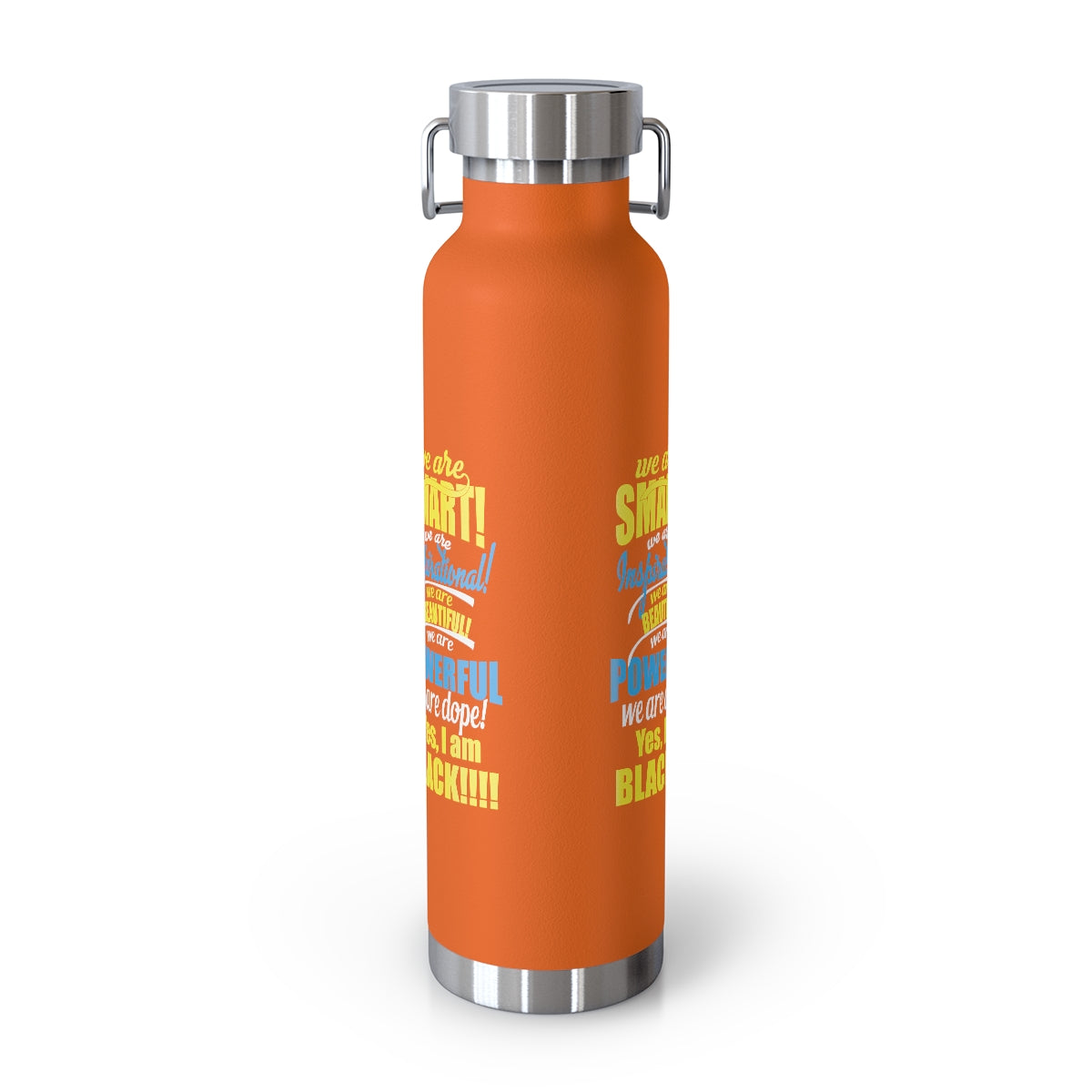 "We Are Smart...."Copper Vacuum Insulated Bottle, 22oz