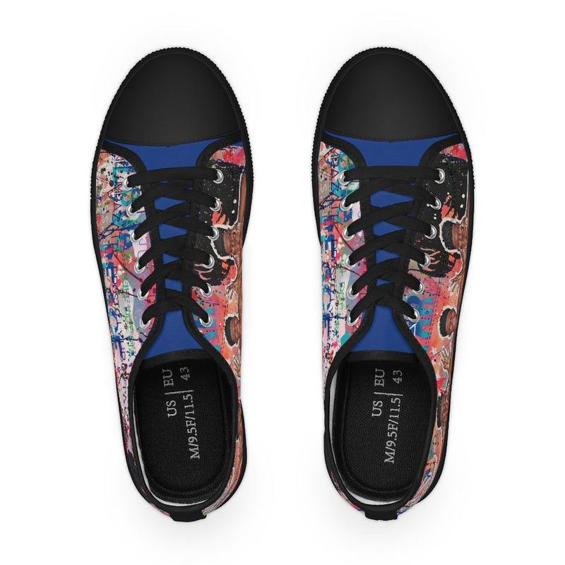 "No Hate Just Love" Men's Low Top Sneakers