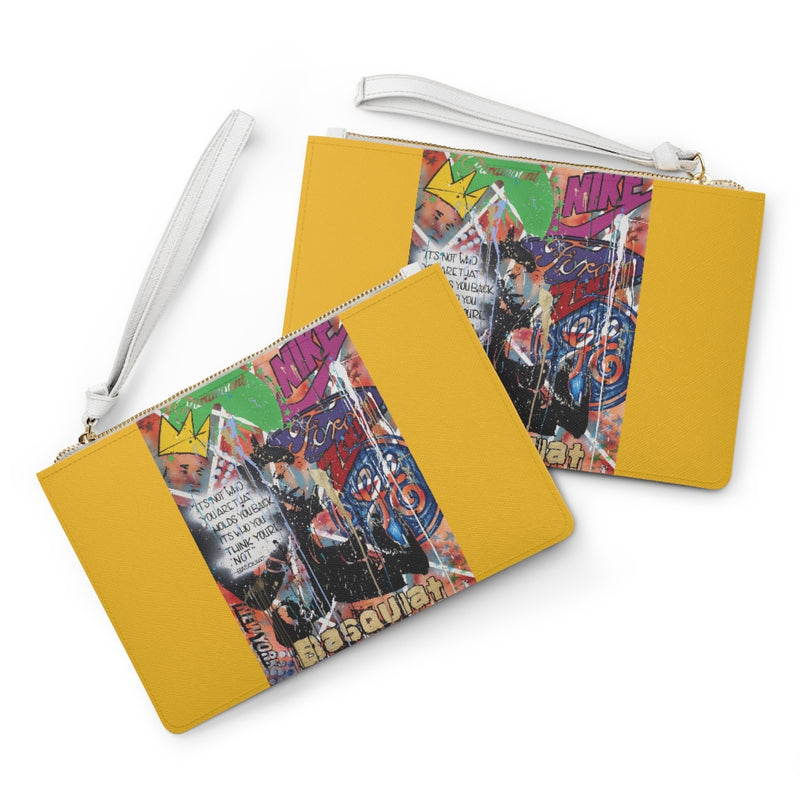 "Basquiat/Warhol Tribute 3" Clutch Purse