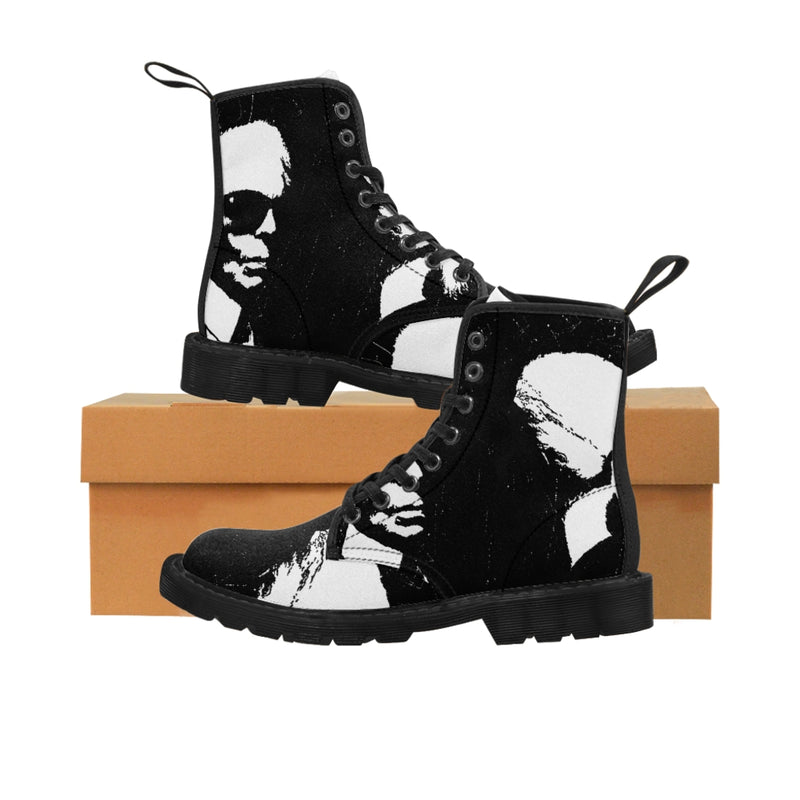 "Label Whore 2" Men's Canvas Boots