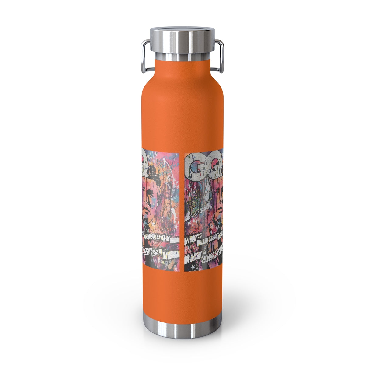 "Rebel With A Cause- Inspired By James Dean" Copper Vacuum Insulated Bottle, 22oz