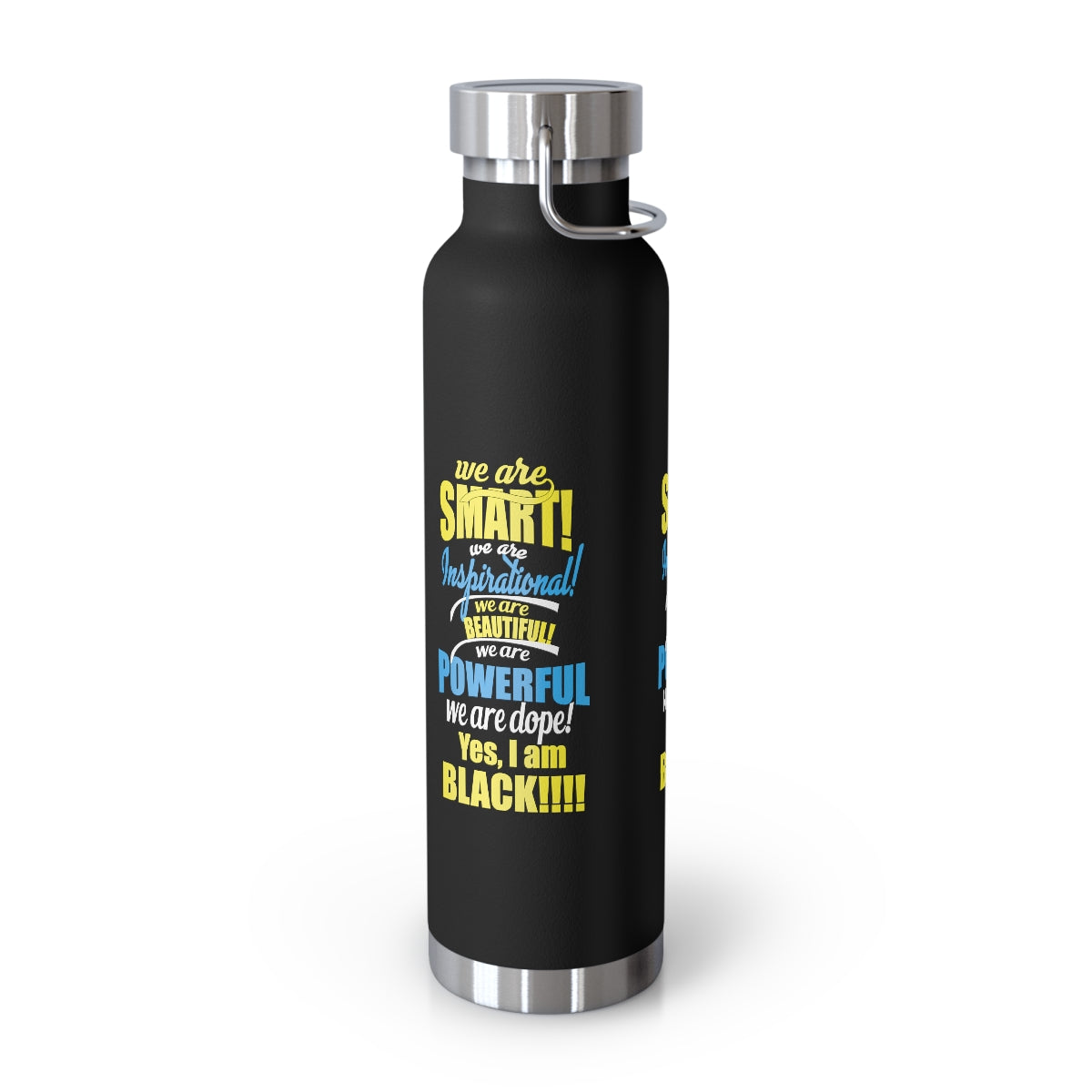 "We Are Smart...."Copper Vacuum Insulated Bottle, 22oz