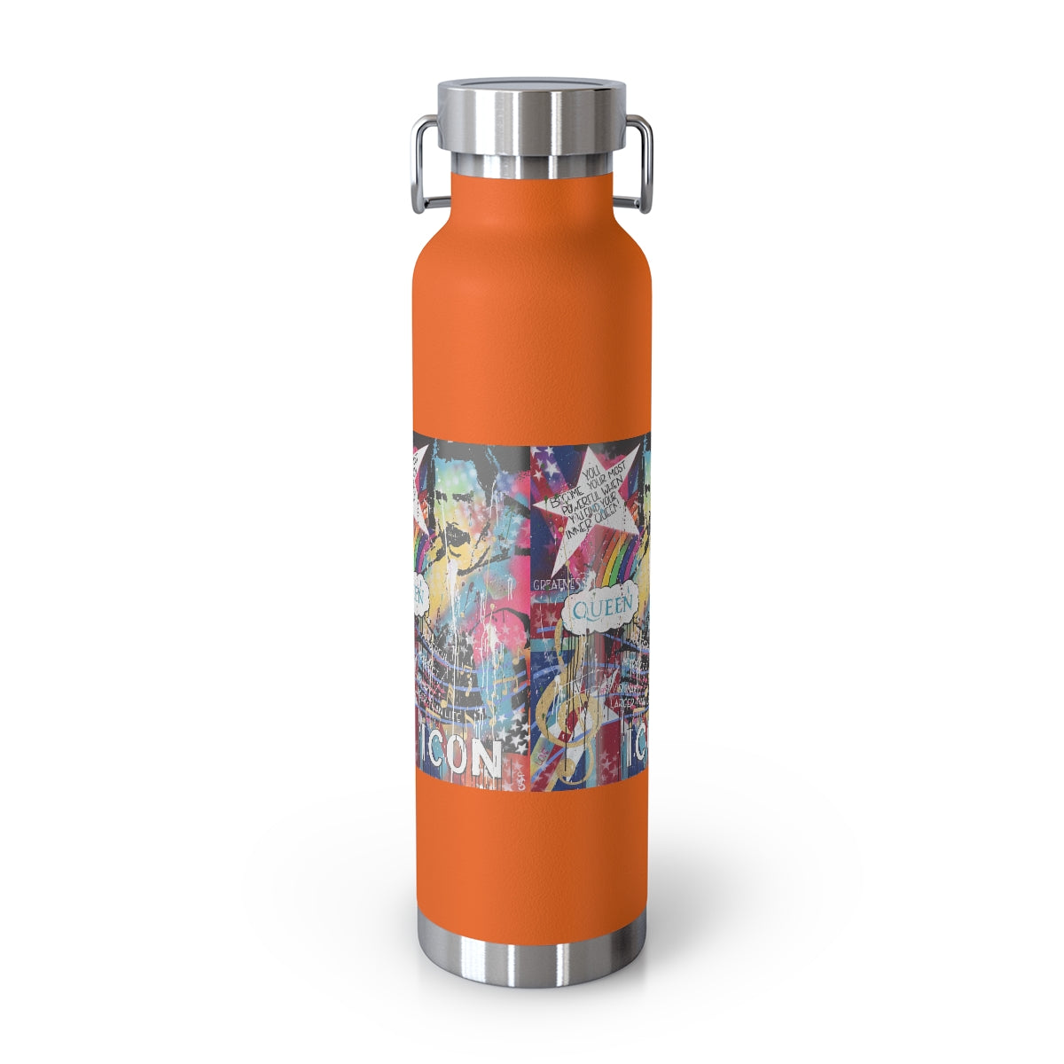 "Find Your Inner Queen- Inspired By Freddie Mercury" Copper Vacuum Insulated Bottle, 22oz