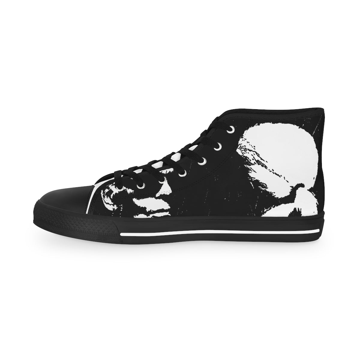 "Label Whore Inspired By Karl Lagerfeld" Men's High Top Sneakers