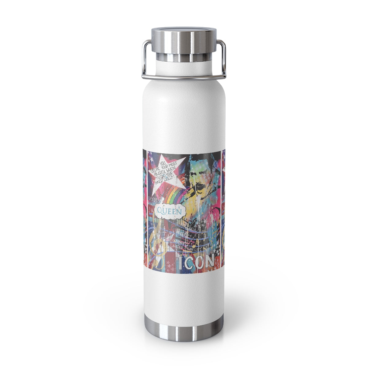 "Find Your Inner Queen- Inspired By Freddie Mercury" Copper Vacuum Insulated Bottle, 22oz