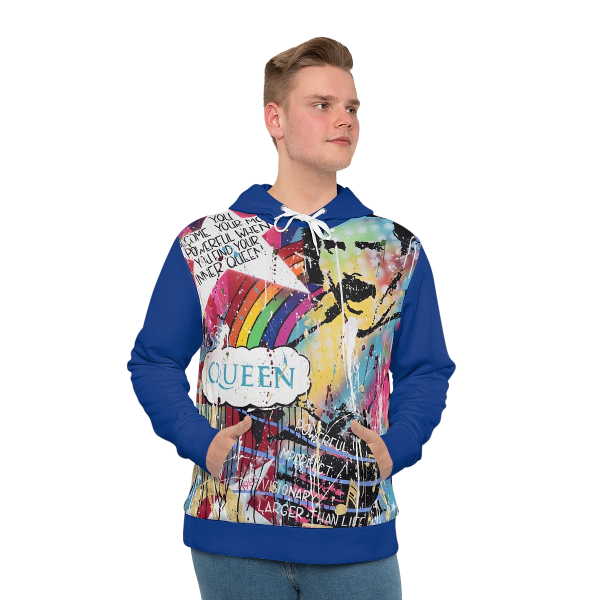 "Find Your Inner Queen" Men's All-Over-Print Hoodie