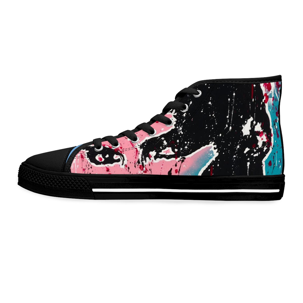 "Unbothered Inspired By Grace Jones"  Women's High Top Sneakers
