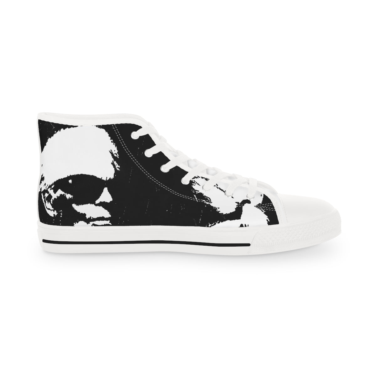 "Label Whore Inspired By Karl Lagerfeld" Men's High Top Sneakers