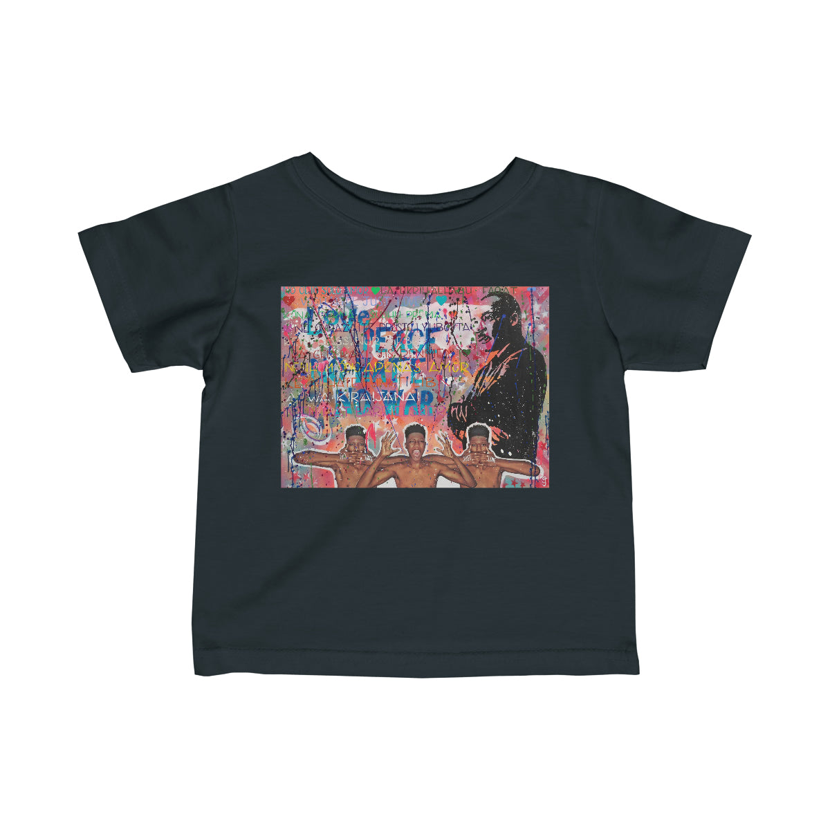 "No Hate Just Love" Infant Fine Jersey Tee