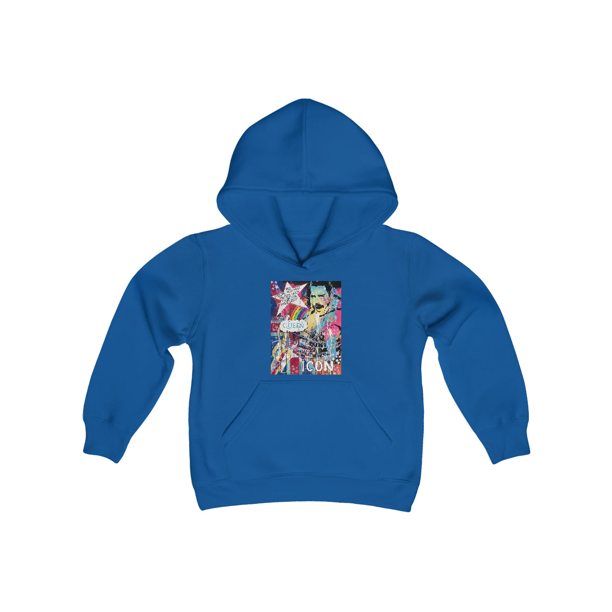"Find  Your Inner Queen- Inspired By Freddie Mercury" Youth Heavy Blend Hooded Sweatshirt