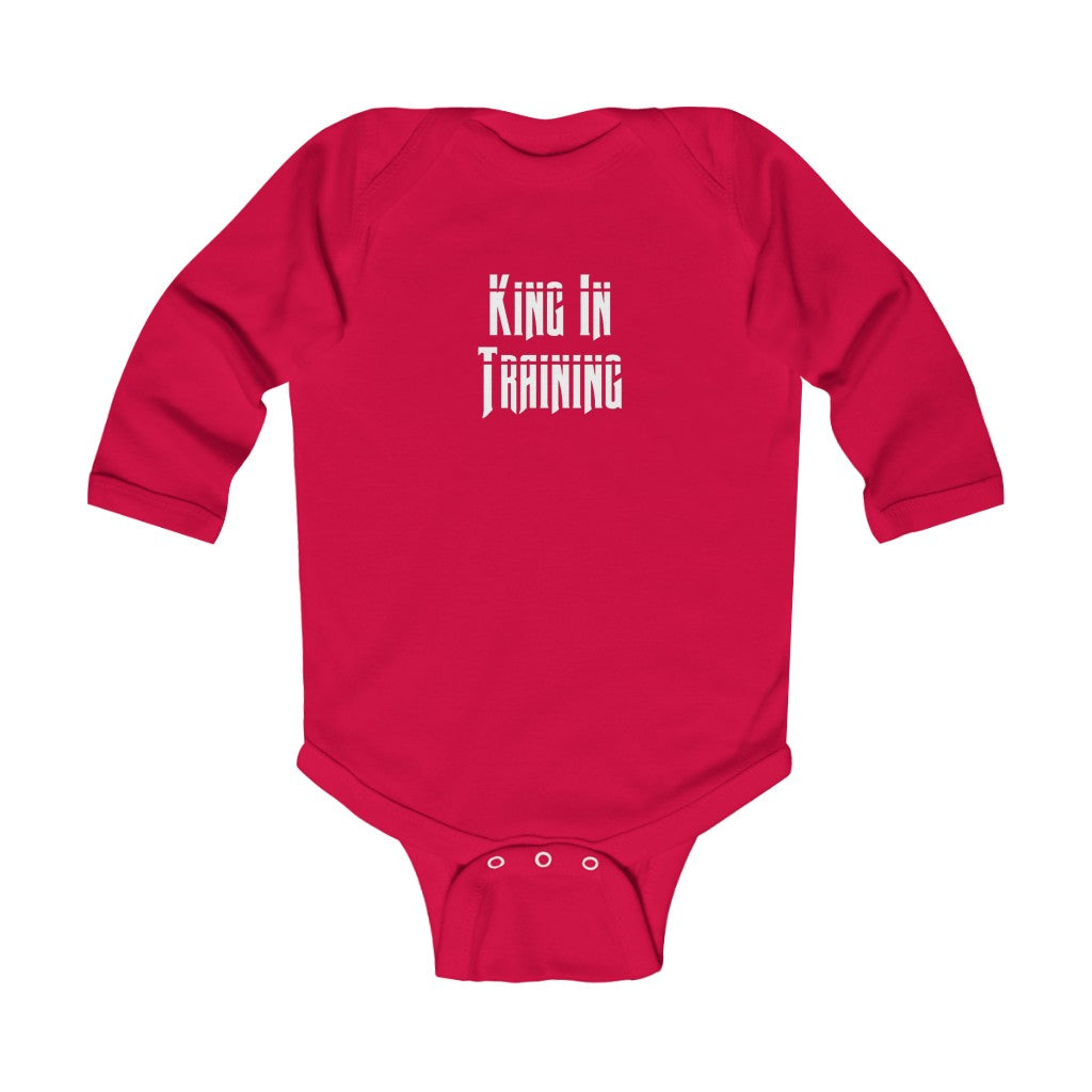 "King In Training" Infant Long Sleeve Bodysuit