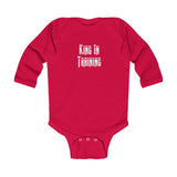 "King In Training" Infant Long Sleeve Bodysuit