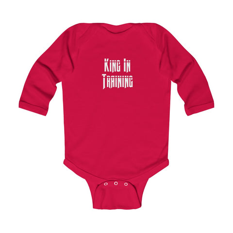 "King In Training" Infant Long Sleeve Bodysuit