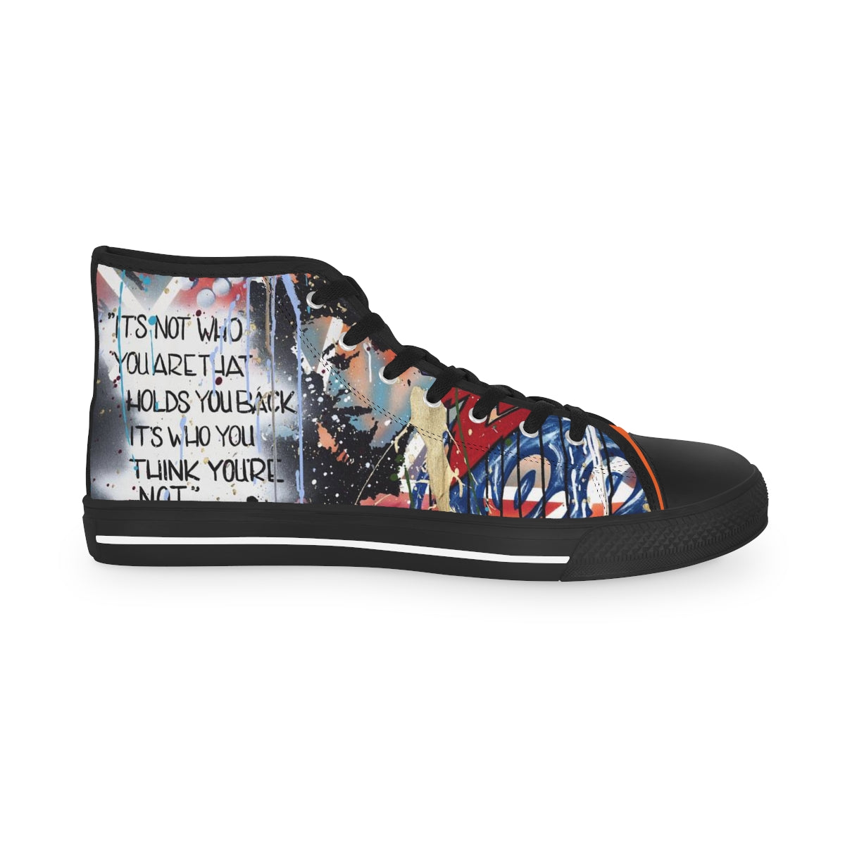 "Basquiat/Warhol Tribute" Men's High Top Sneakers