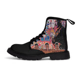 "No Love Just Hate" Men's Canvas Boots
