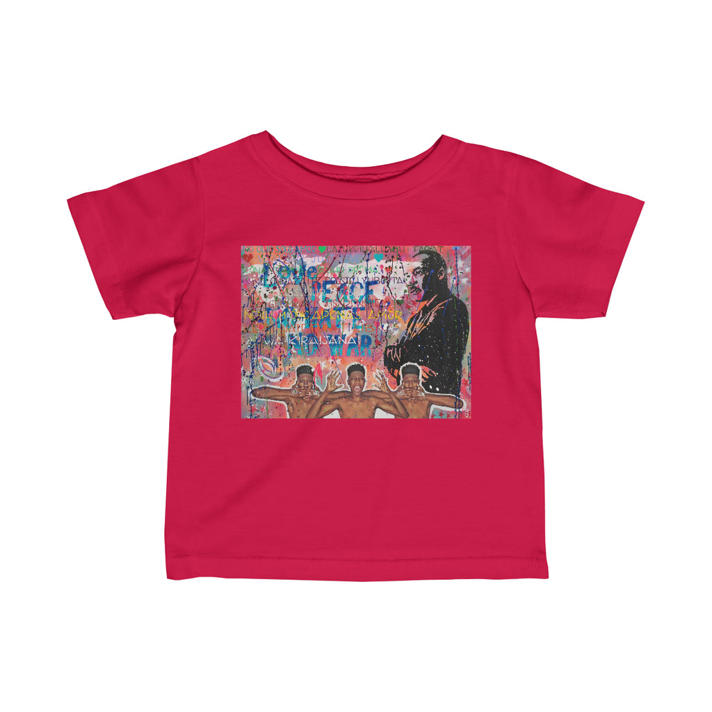"No Hate Just Love" Infant Fine Jersey Tee