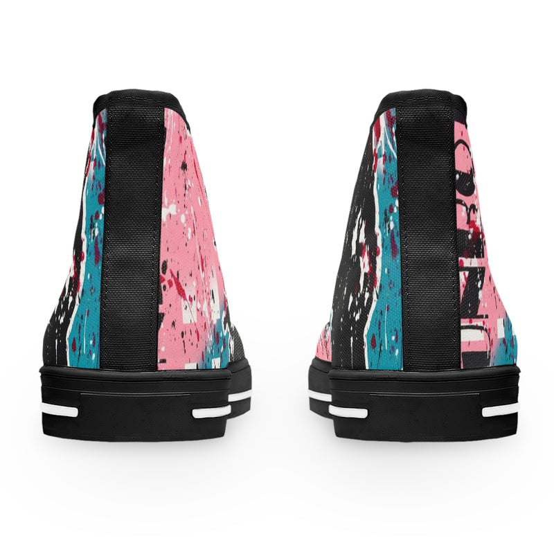 "Unbothered Inspired By Grace Jones"  Women's High Top Sneakers