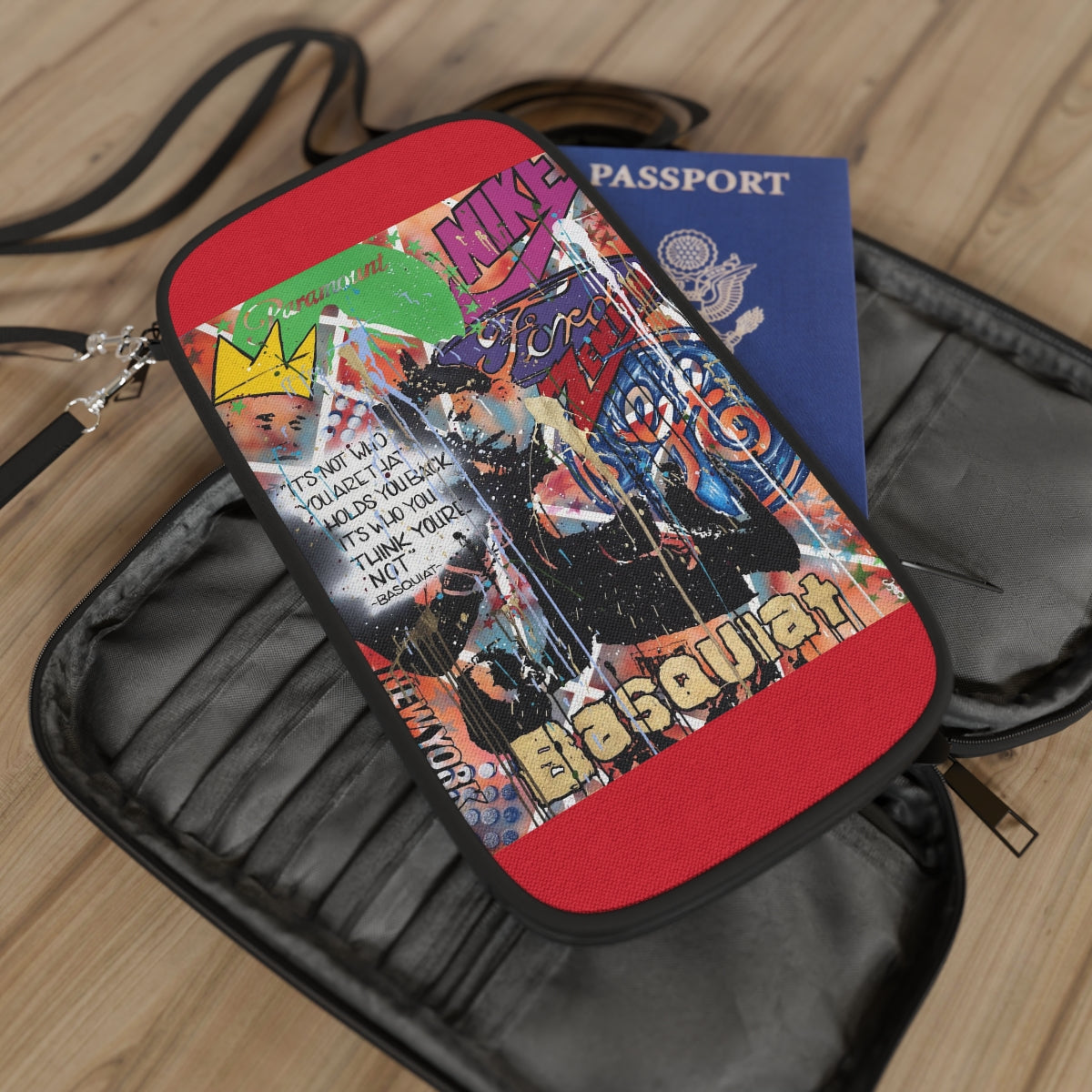 "Basquiat/Warhol Tribute" Passport Wallet