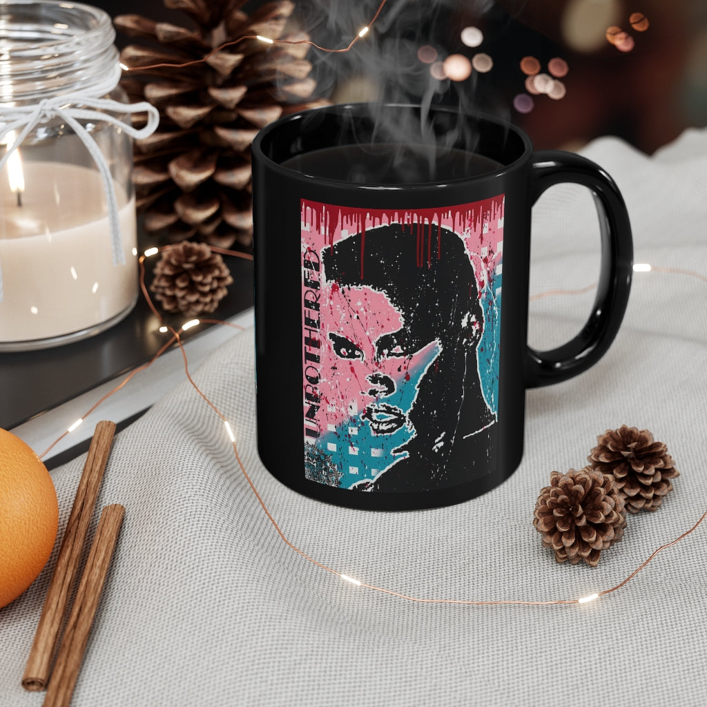 "Unbothered-Grace Jones" 11oz Black Mug