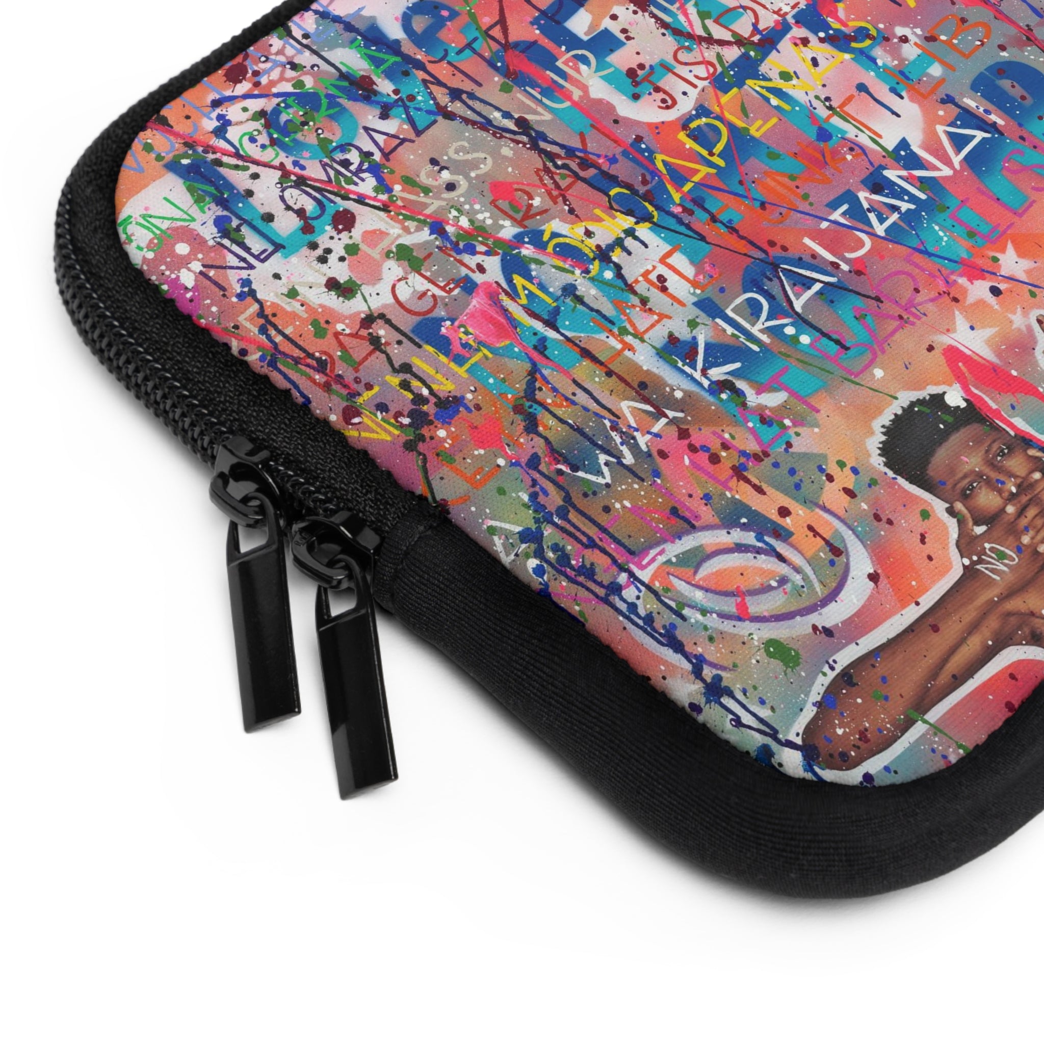 "No Hate Just Love" Laptop Sleeve