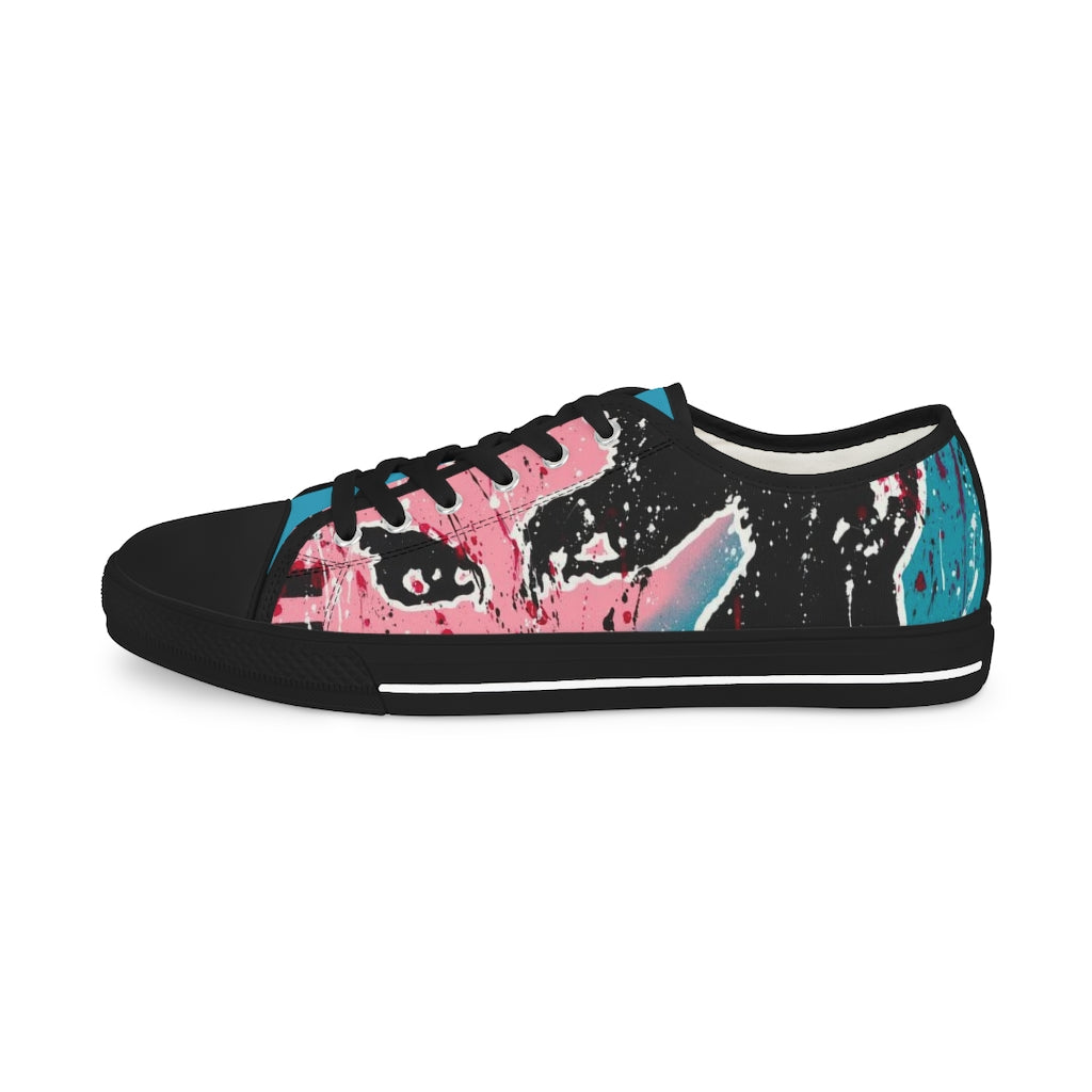 "Unbothered Inspired By Grace Jones" Men's Low Top Sneakers