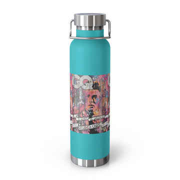 "Rebel With A Cause- Inspired By James Dean" Copper Vacuum Insulated Bottle, 22oz