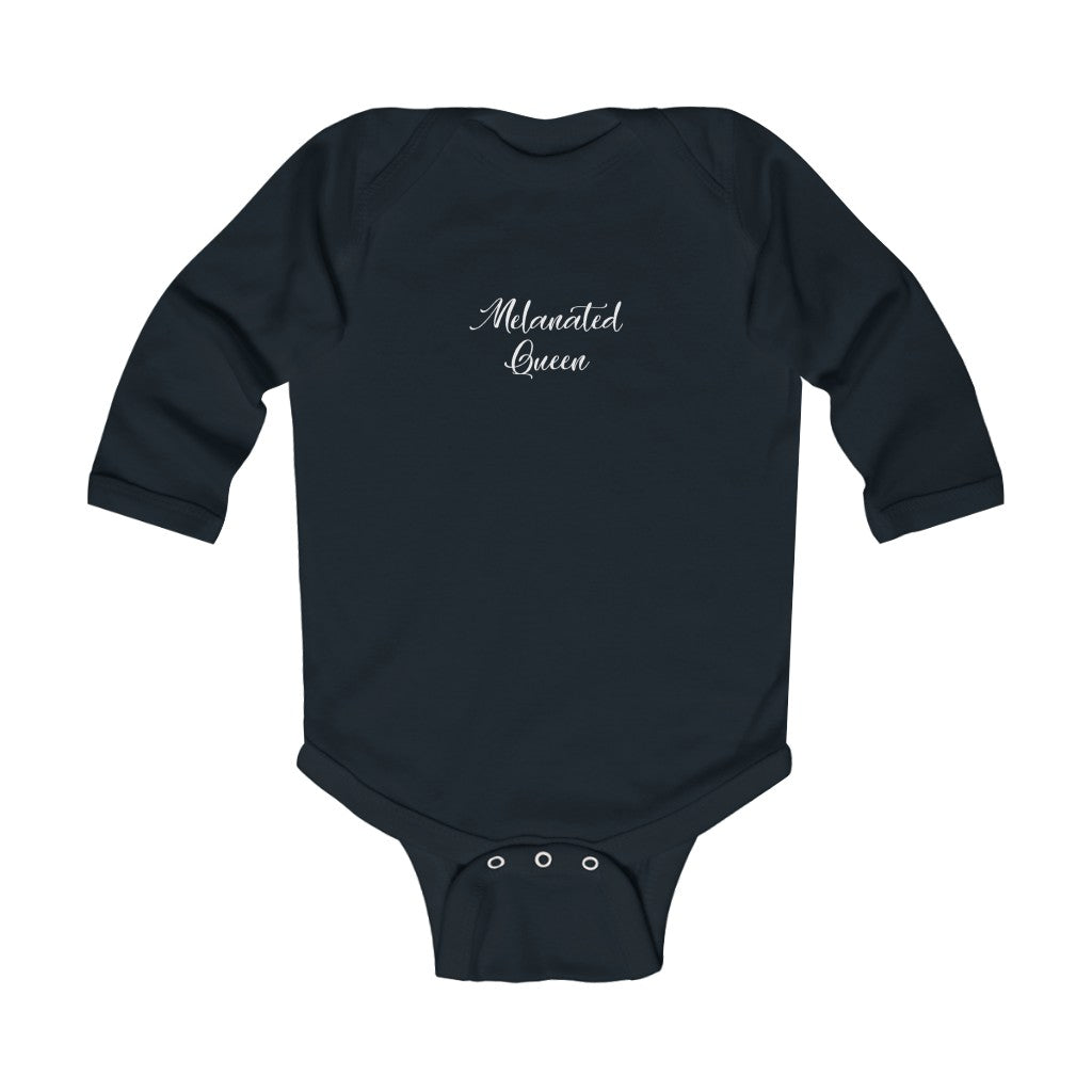 "Melanated Queen" Infant Long Sleeve Bodysuit