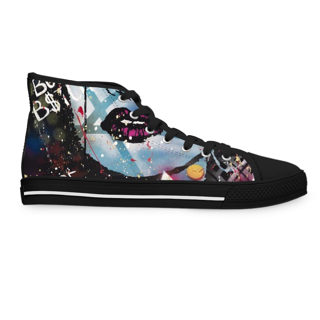 "Be The Boss" Women's High Top Sneakers