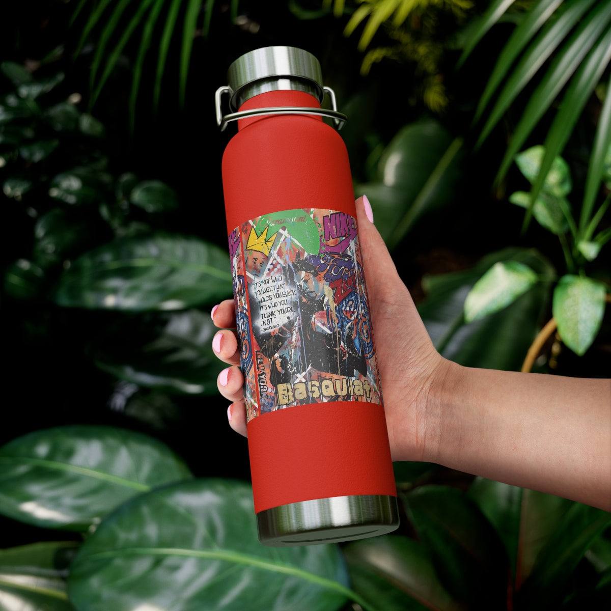 "Basquiat/Warhol Tribute" Copper Vacuum Insulated Bottle, 22oz
