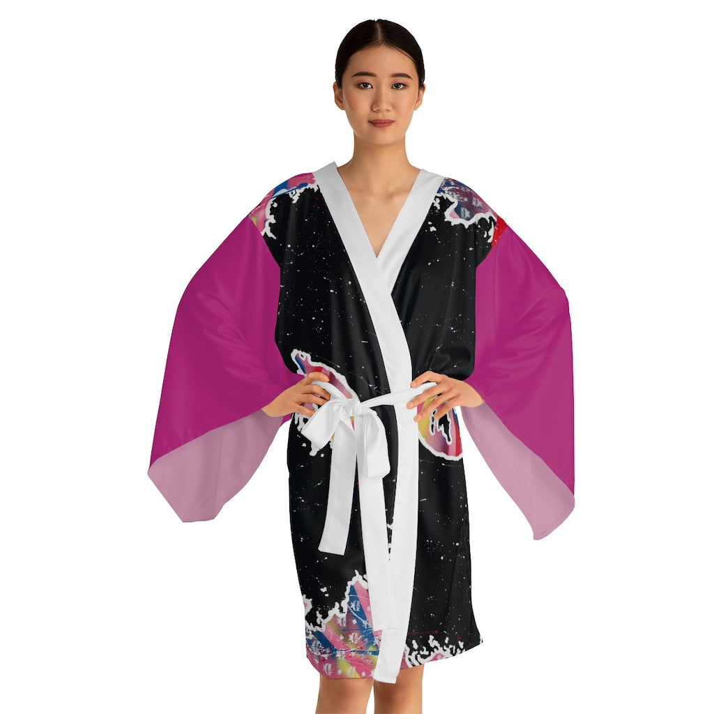 "Embodied" Long Sleeve Kimono Robe