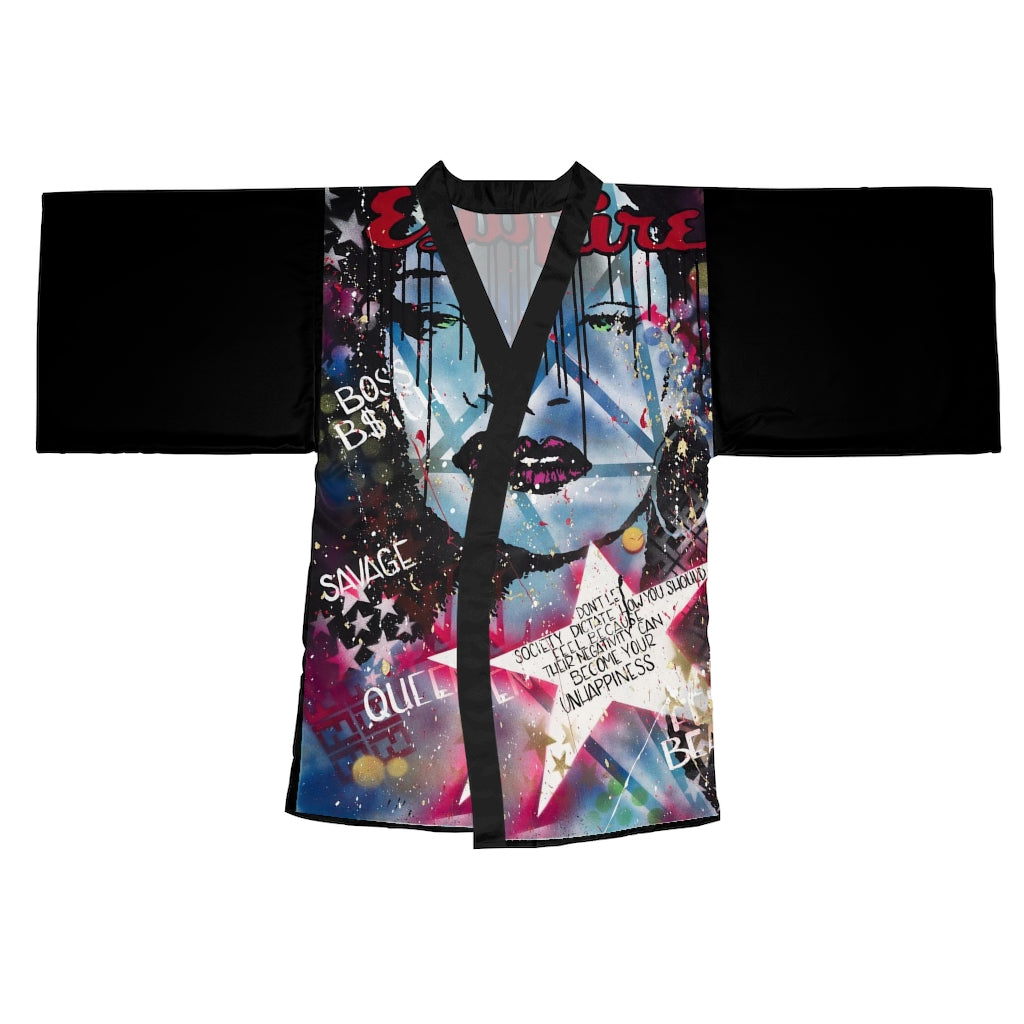 "Be The Boss" Long Sleeve Kimono Robe