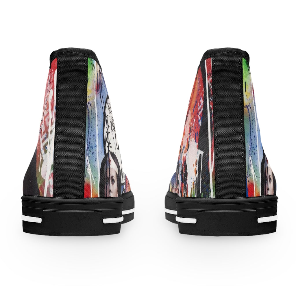 "Dare To Be Different" Women's High Top Sneakers